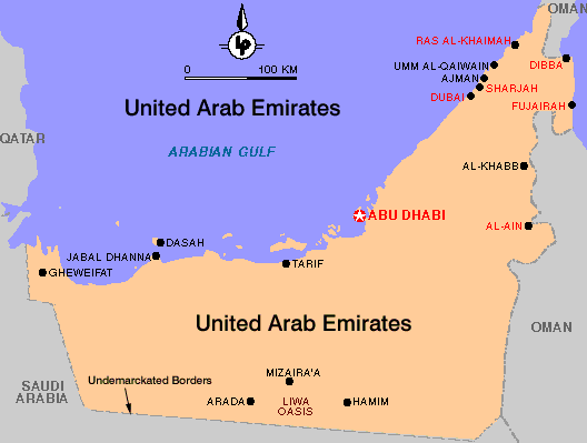 Map Of Dubai. Where Is Dubai