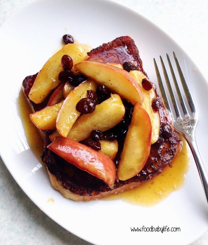 Spiced Apple French Toast © www.foodbabylife.com