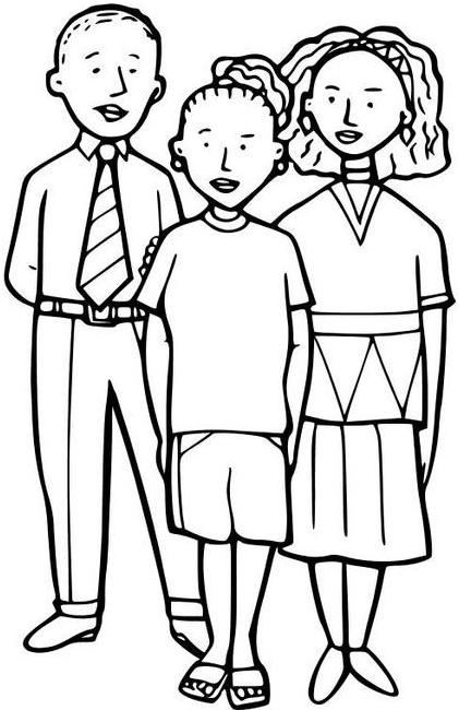 DIBUJOS PARA PINTAR DE LA FAMILIA dibujos para pintar de la familia: