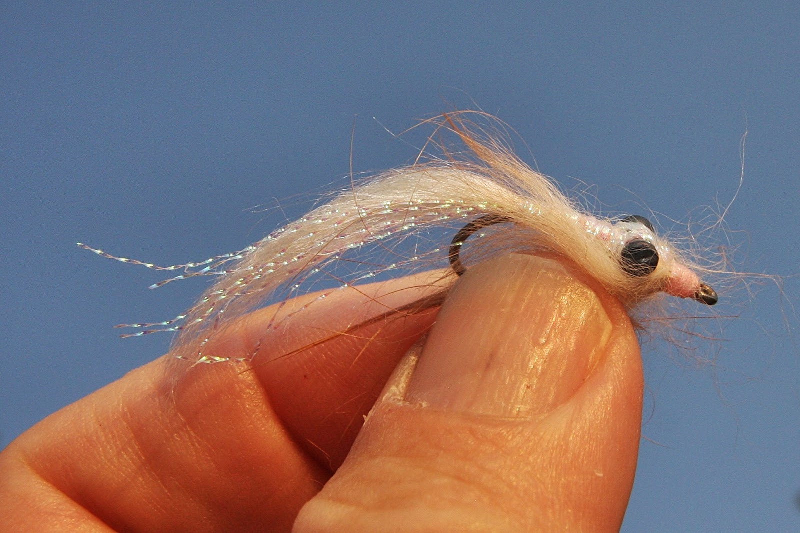 Eau profonde GOTCHA-blanc #8 Bonefish Flies