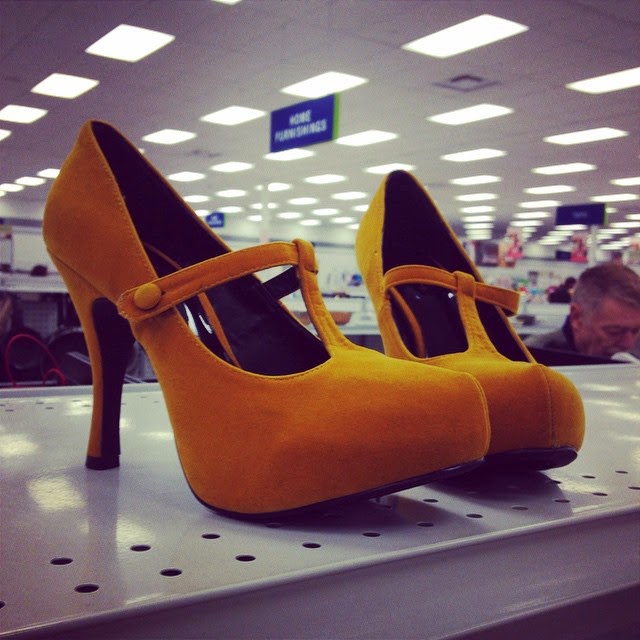 #thriftscorethursday Week 49 | Instagram user: brit3389 shows off this Yellow T Strap Pumps #thriftscorethursday Week 49 | Instagram user: brit3389 shows off this Yellow T Strap Pumps