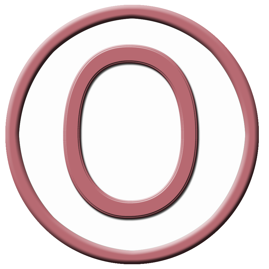 Granny Enchanted's Paper Directory Free Rose Circle Capital Letter O
