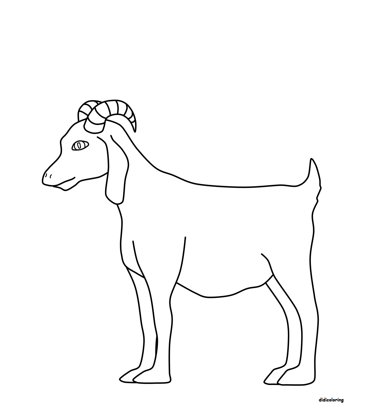 Hwfd Printable Goat Coloring Pages For Adults High