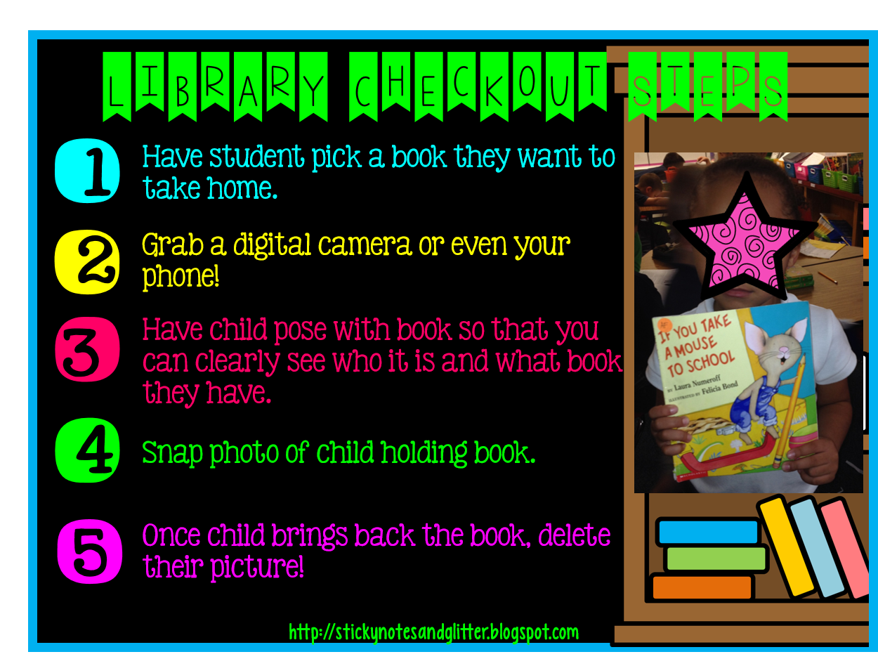 Sticky Notes & Glitter Bright Idea Book Checkouts from Your Classroom
