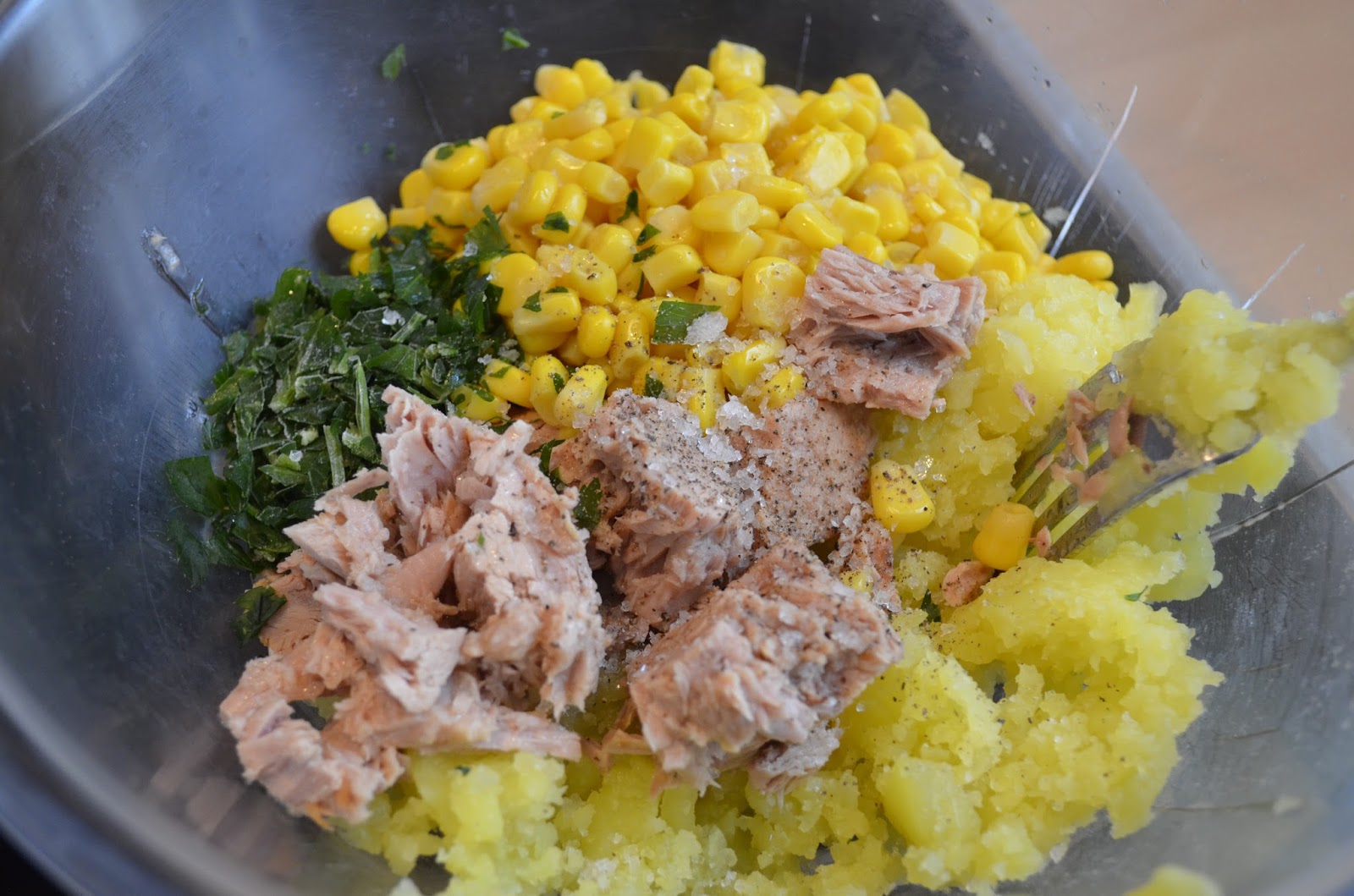 Tuna and Corn Fish Cakes Stuff and Spice