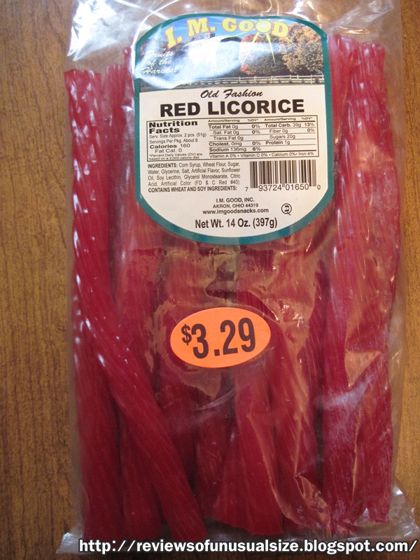 Reviews Of Unusual Size! Food Review I.M. Good Red Licorice