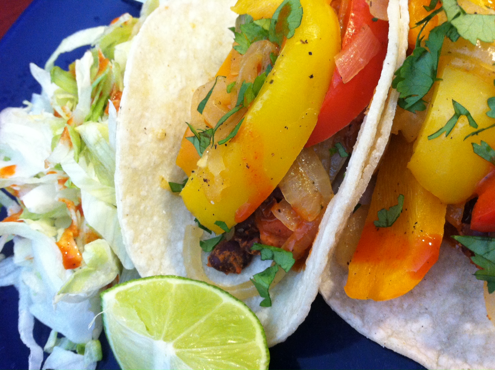 Food.Fuel for Life. Pinto and Black Bean Tacos