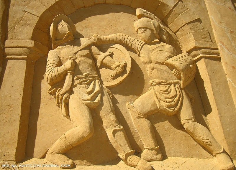 Great Roman Empire Sand Sculpture Exhibition in Russia