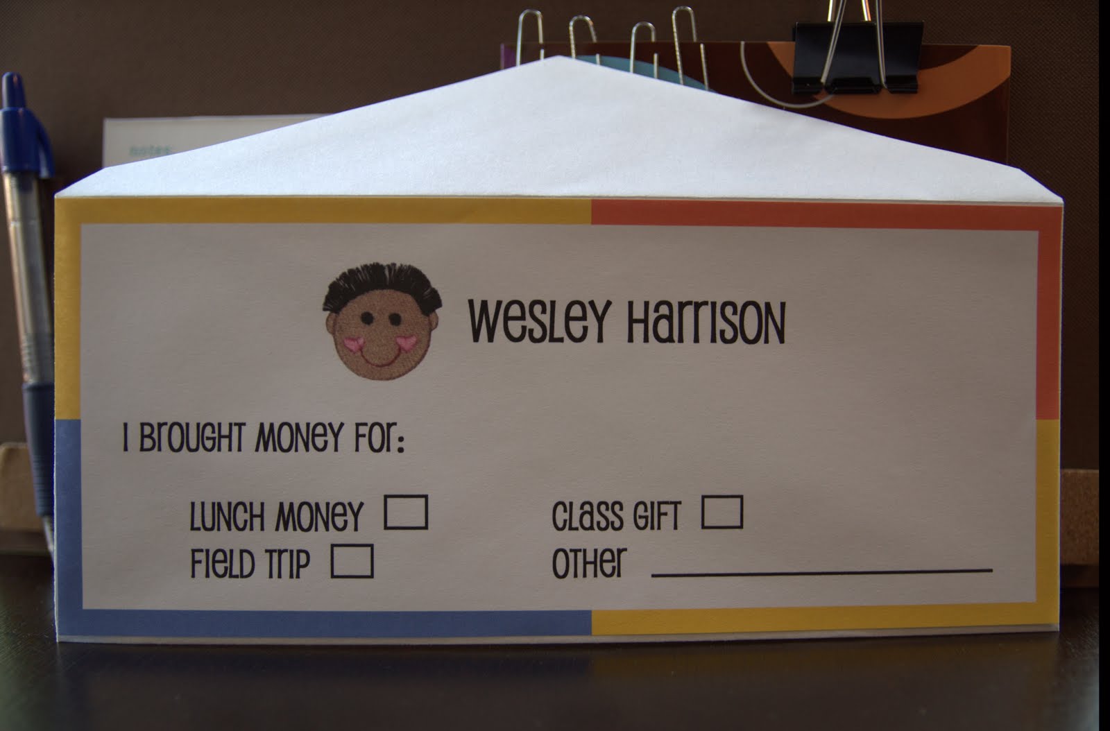 Life in Wonderland DIY School Envelope System