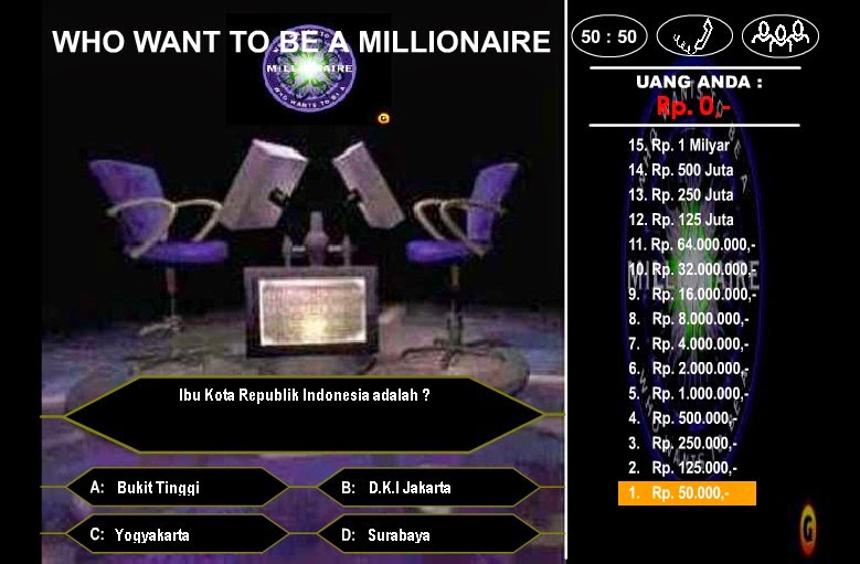 Wants To Be Millionaire Indonesia Game