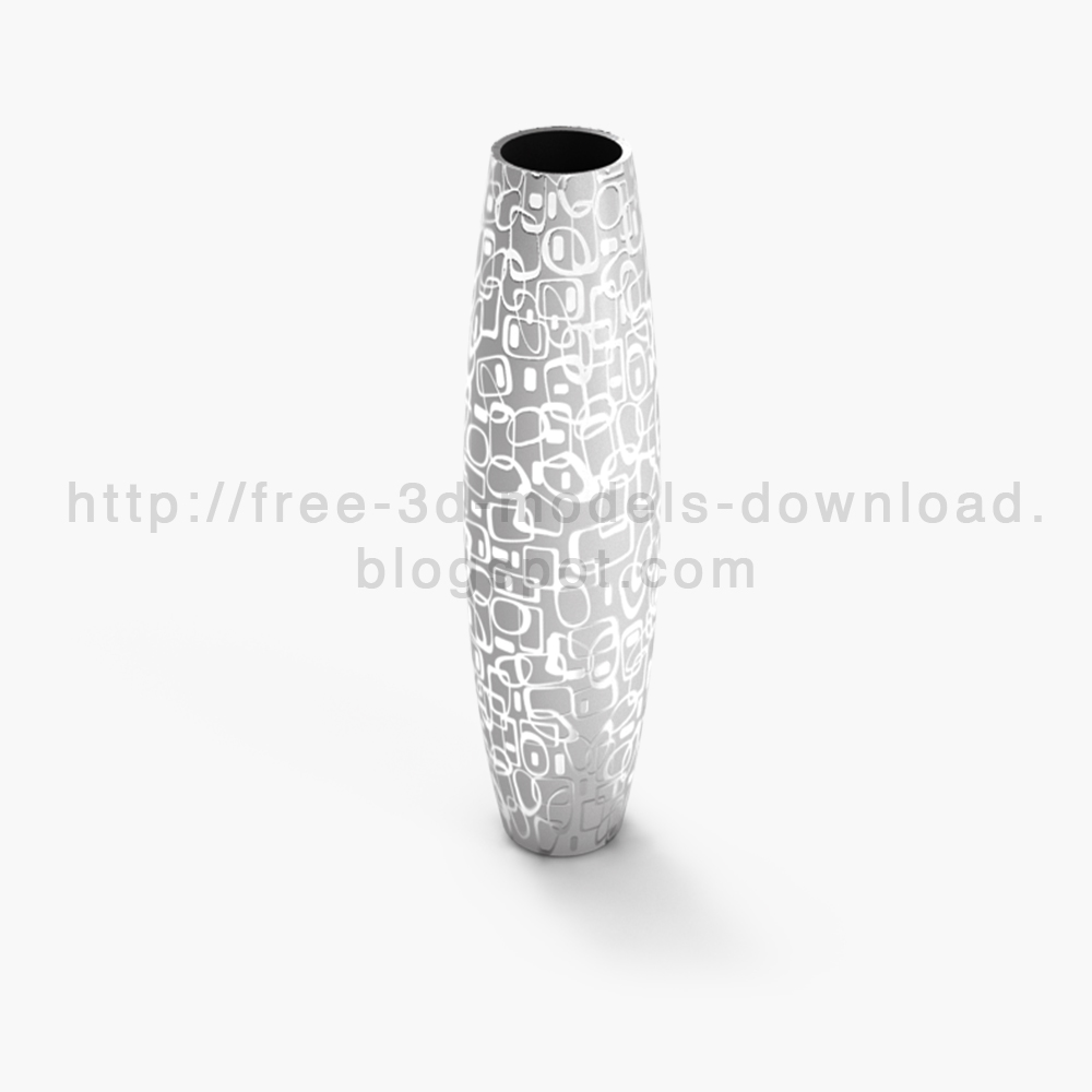 3d модель, 3d model, white diva, vase, ваза, скачать бесплатно, free download, decoration