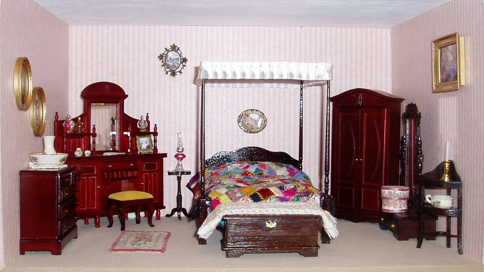 modern dolls house bedroom furniture