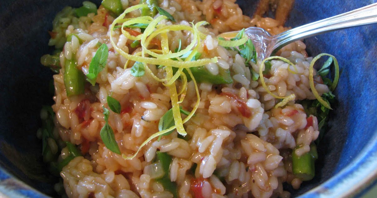Creative Journeys Asparagus with SunDried Tomato Risotto