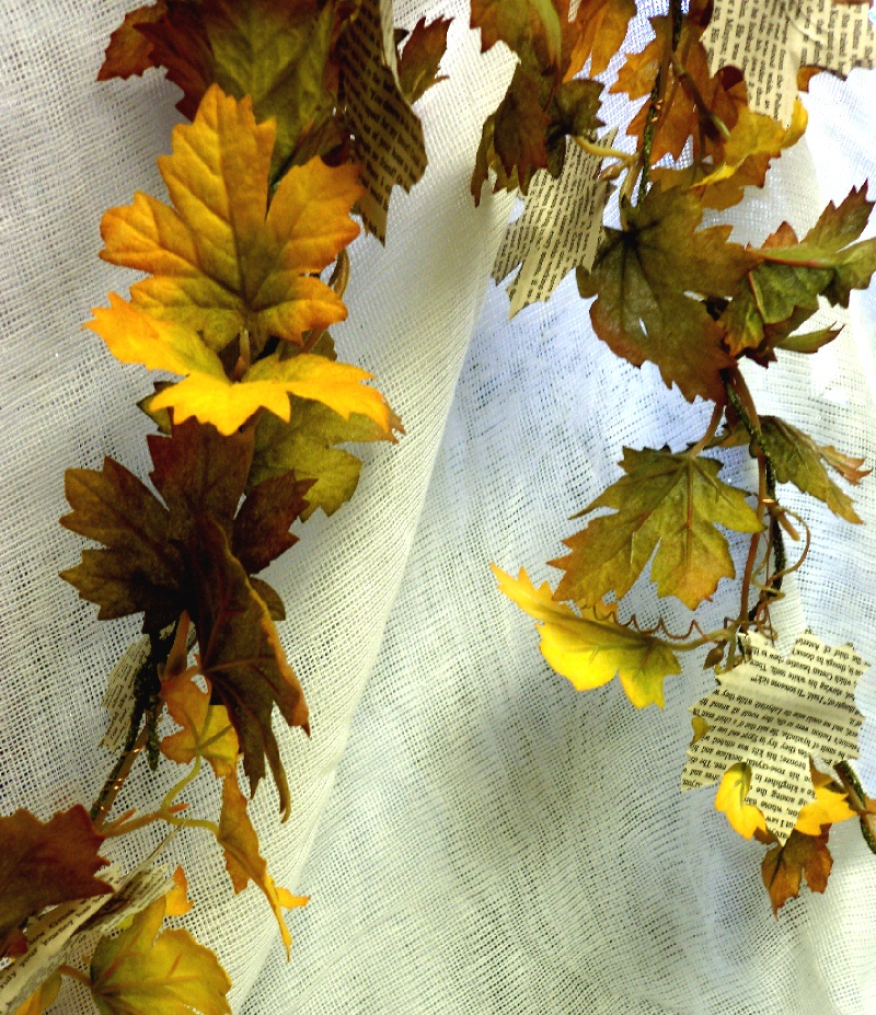 Make The Best Of Things Book Page Leaf Garlands