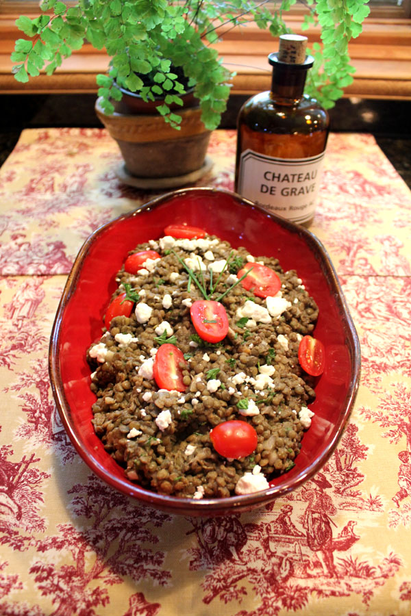 Salade des Lentilles et Chevre - Lake Lure Cottage KitchenLake Lure