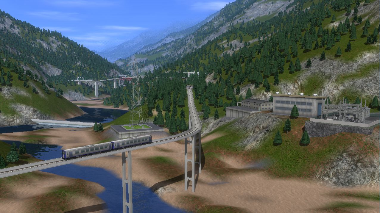 A列車で行こう9備忘録 狭い谷間を往く線路