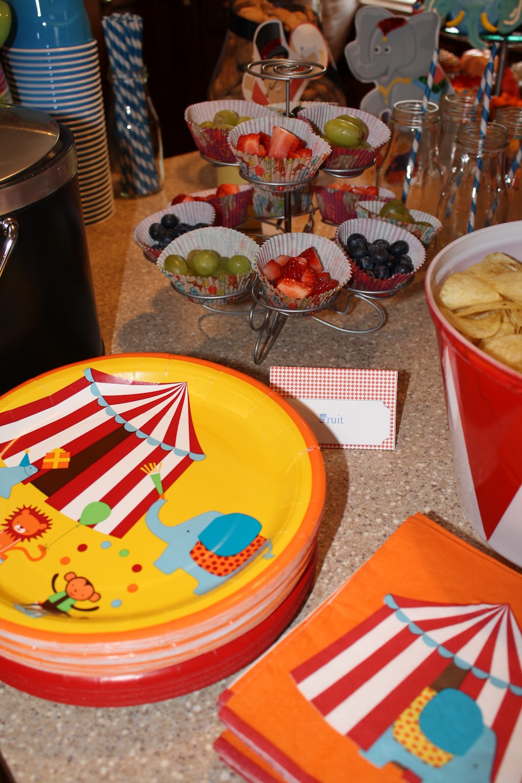 the blue elephant Circus Party Food