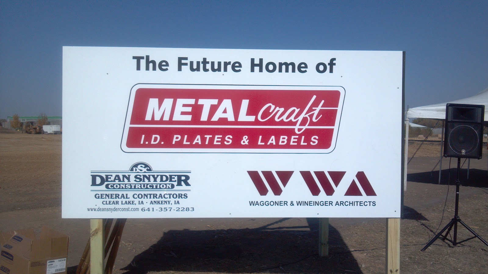 Metalcraft ID Tags and Labels Groundbreaking Ceremony Metalcraft