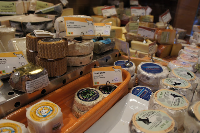 Cheese selection at Cowgirl Creamery