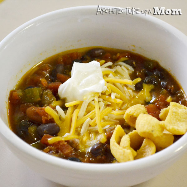 Architecture of a Mom Crockpot Chili with Cocoa