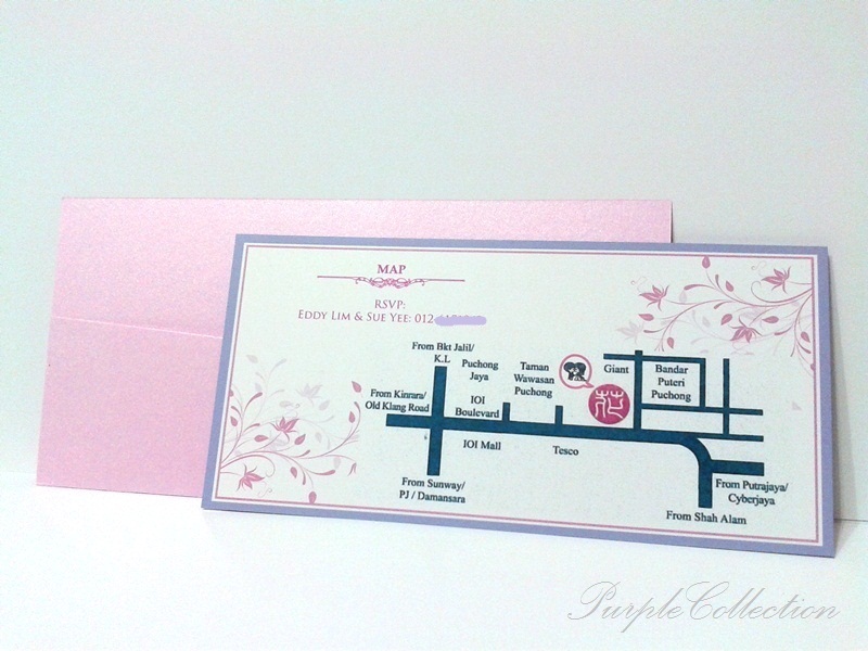 These wedding card design is customised for Sue Yee, with the wedding ...