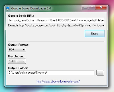 Google Book Downloader Windows Screenshot