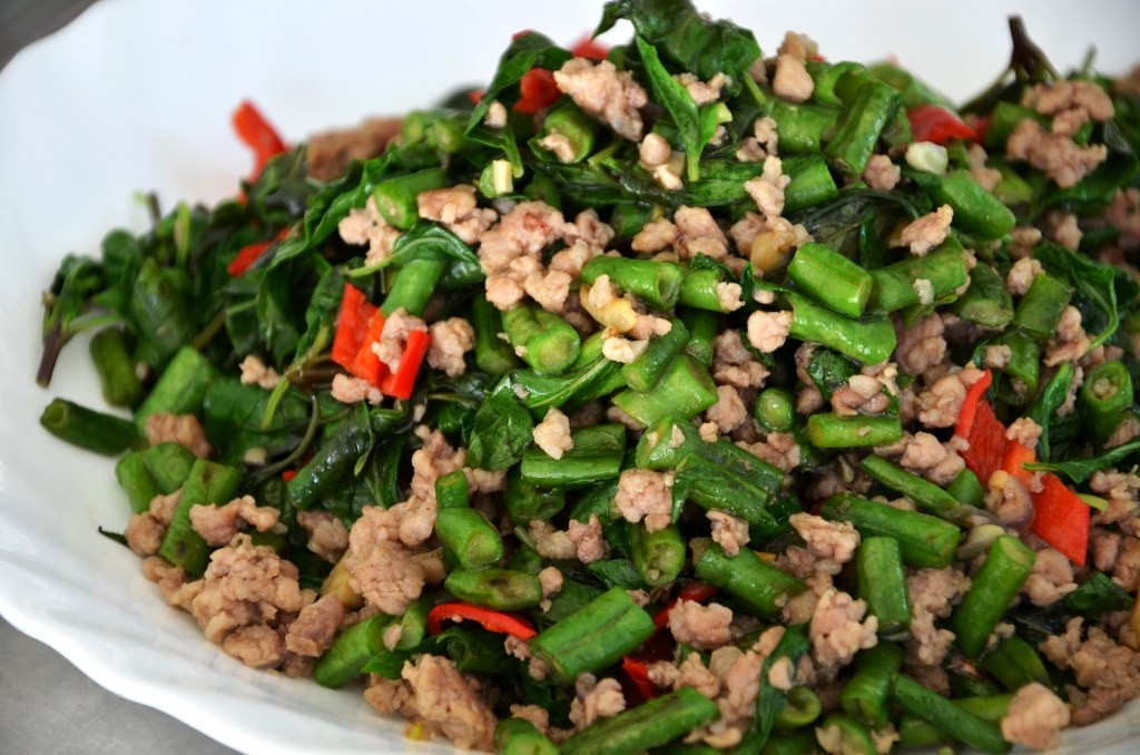 A Daily Obsession Vietnamese Long Beans With Thai Basil & Pork Mince