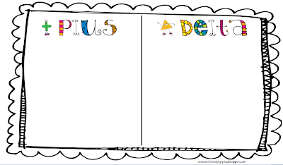 Printable Plus Delta Chart