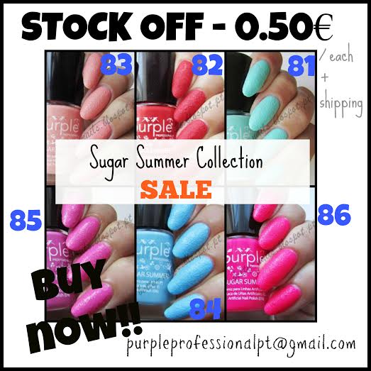 The Clockwise Nail Polish: Purple Professional Suar Summer Collection Stock Off