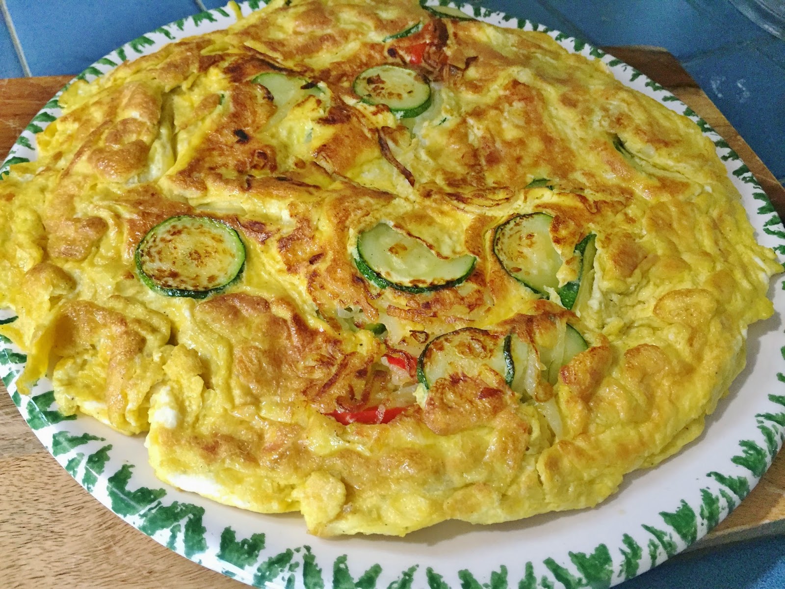 Live * Laugh * Eat Sweet Pepper and Zucchini Frittata