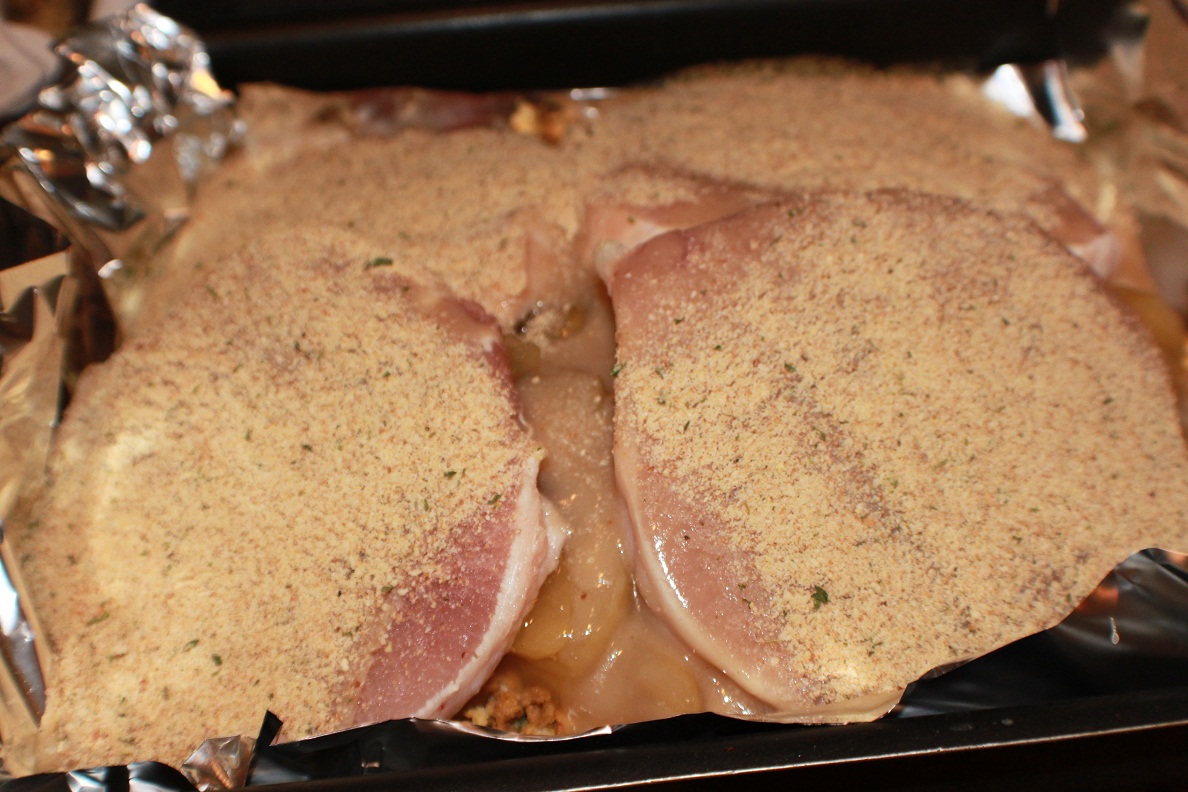 Pork Chop Apple and Stuffing Casserole Recipe What's Cookin' Italian