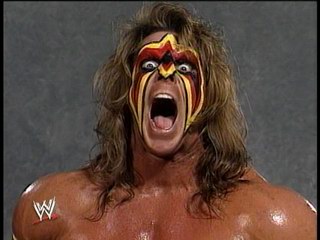 ultimate warrior, yelling