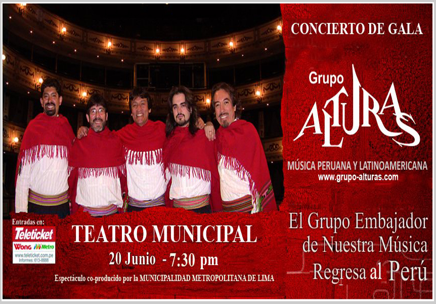 Radio PauzaSur Concierto de Gala… GRUPO ALTURAS en Lima…