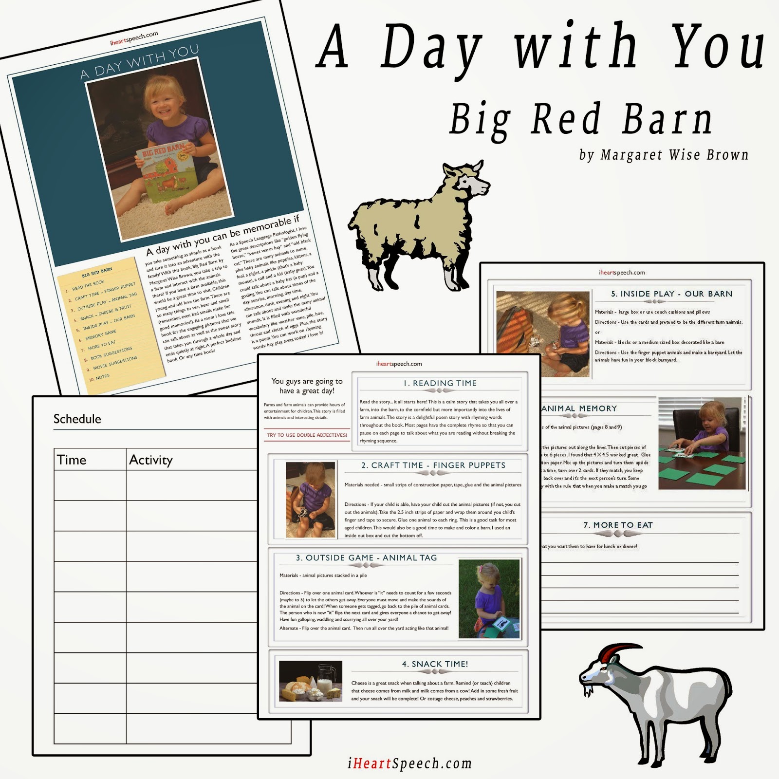 iheartspeech com read with me book 5 big red barn big red barn book