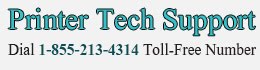Printer Tech Support 1-855-213-4314 Customer Helpline Number