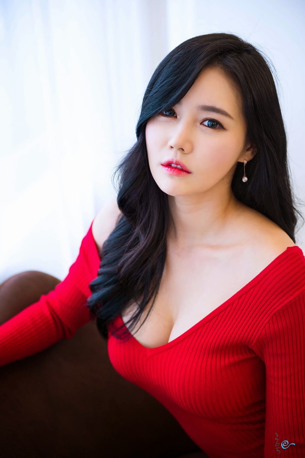 Gorgeous Han Ga Eun In Tight Red Dress ~ Cute Girl - Asian Girl