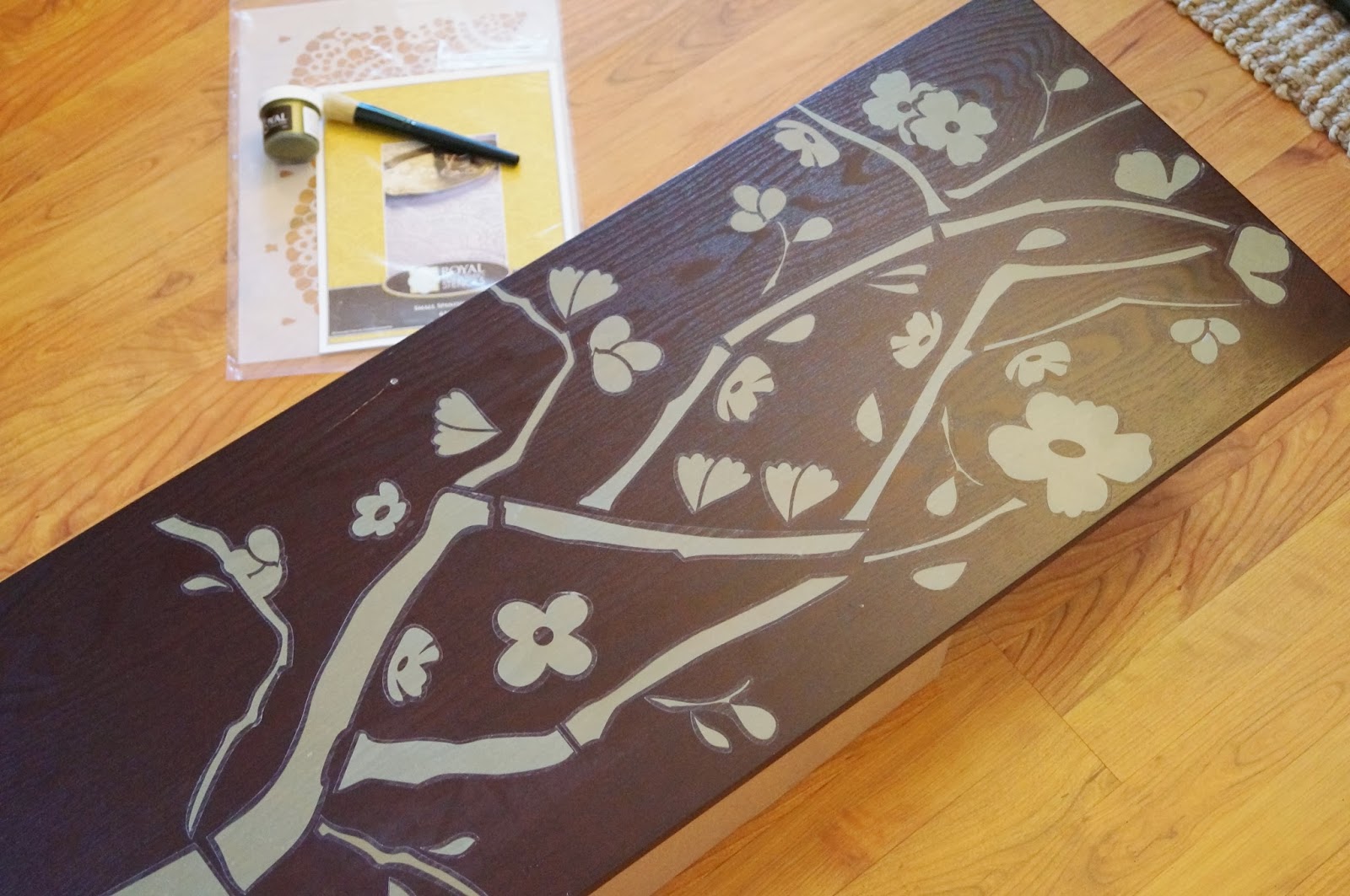 Don't Disturb This Groove StenciledTable Top