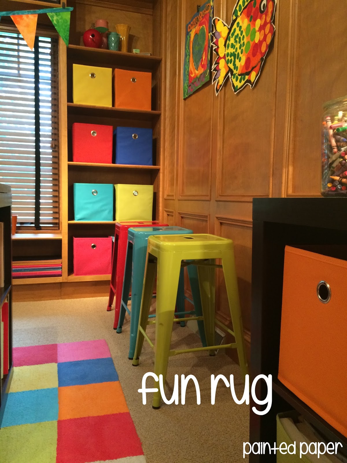 PAINTED PAPER Home Office/ Art Studio Makeover