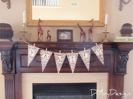DIY by Design: Winter Mantle and Bunting Banner Tutorial