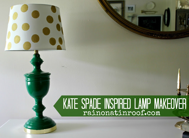 kate+spade+inspired+lamp+makeover+3 | A Colorful Home Tour: Rain on a Tin Roof {Color My Home Summer Blog Series} | 17 |