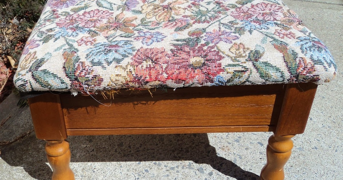 Foot Stool Redo to Match Chairs Redo It Yourself Inspirations Foot