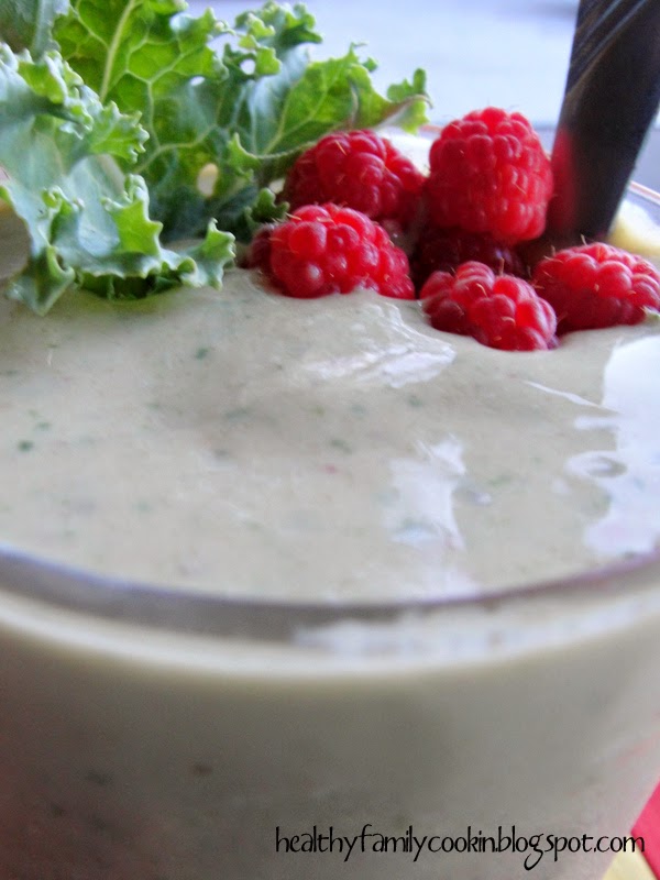 Healthy Family Cookin' Green Kefir Smoothie
