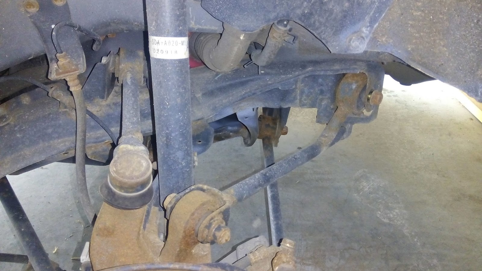 Old Car and Bike rambling A bent control arm