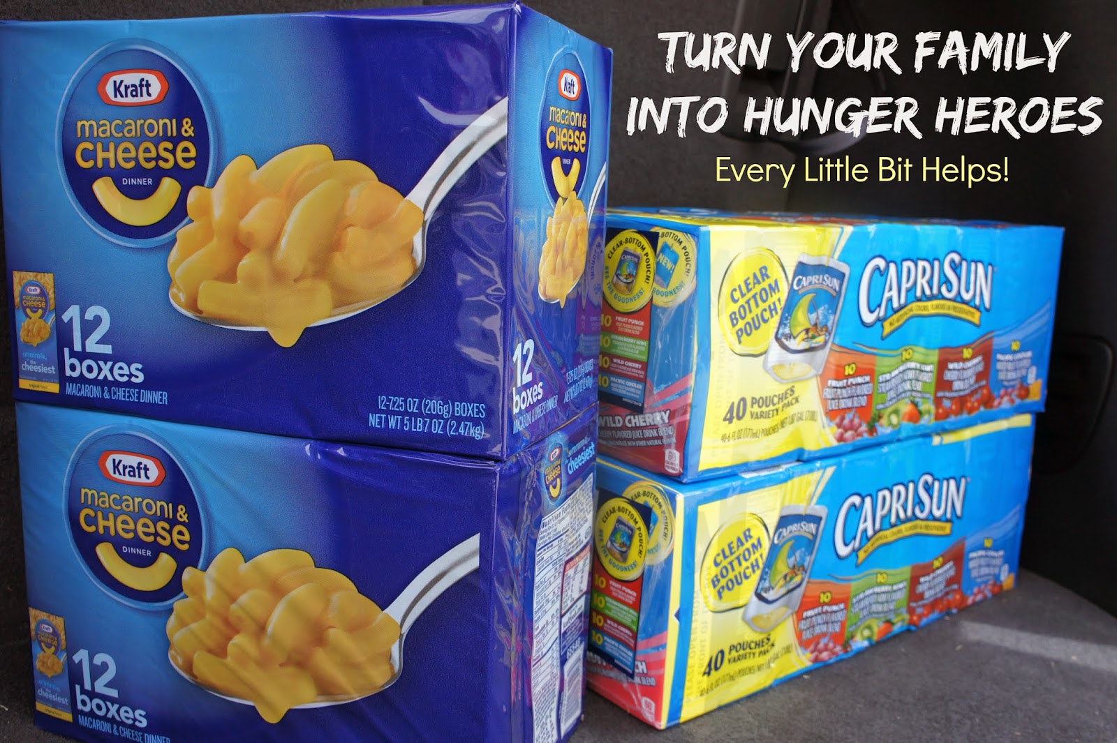 Your family can help fight hunger with Tyson, Kraft, Capri Sun and Sam's