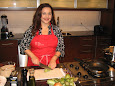 Lydia Gonzalez in the kitchen.