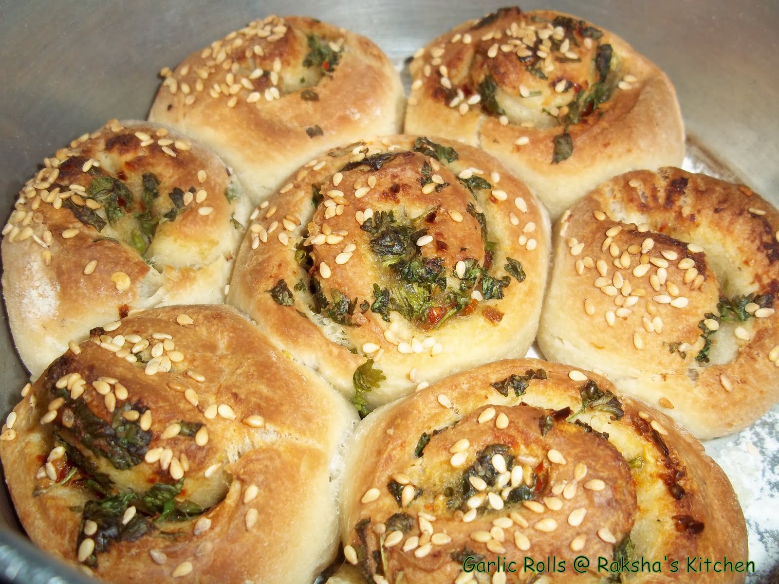 Garlic Rolls Raksha's Kitchen