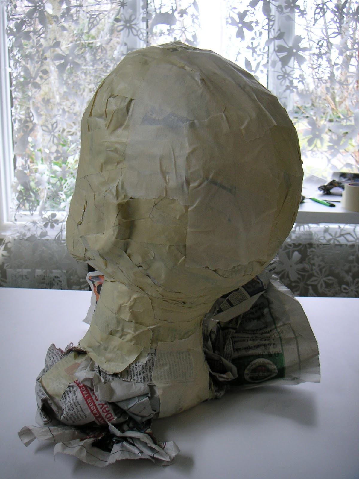 Kevan Lunney Artist Newspaper Sculpture