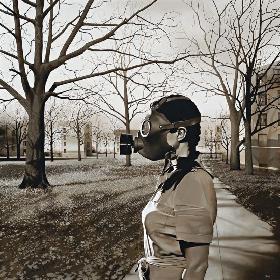 michael peck pinturas hiper-realistas crianças guerra morte surreal