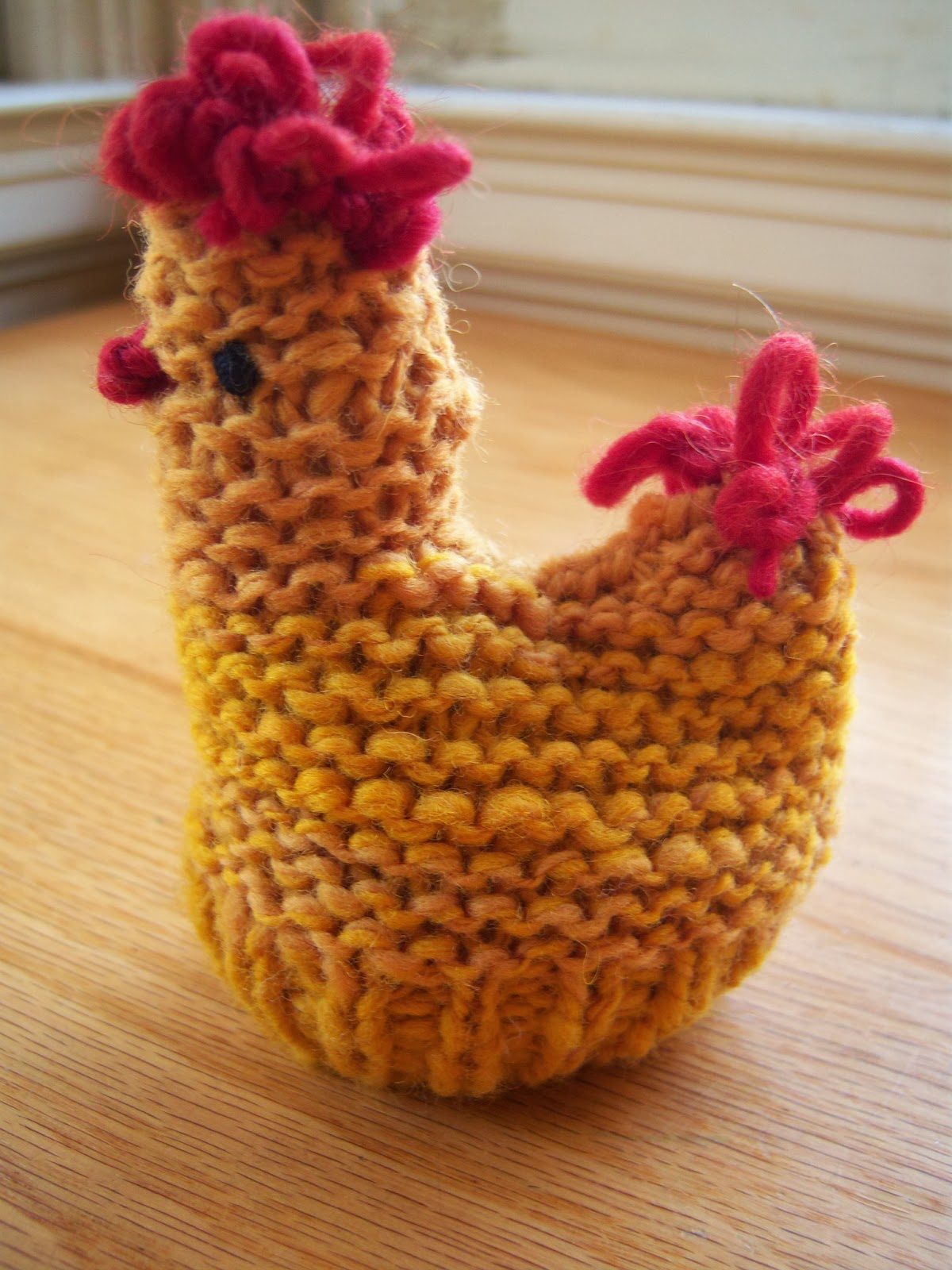 Simply Playing Yarn Along Knitted Chickens