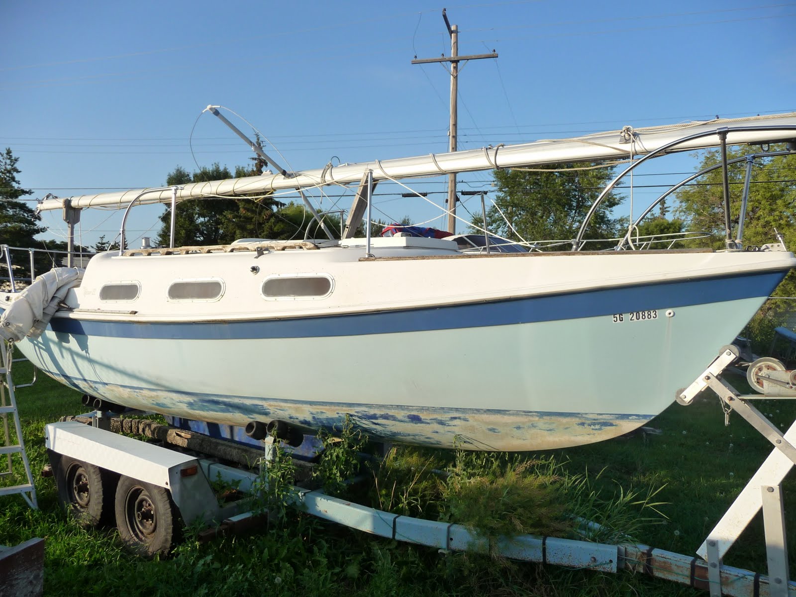 Here am i Hoist up the John B Sails